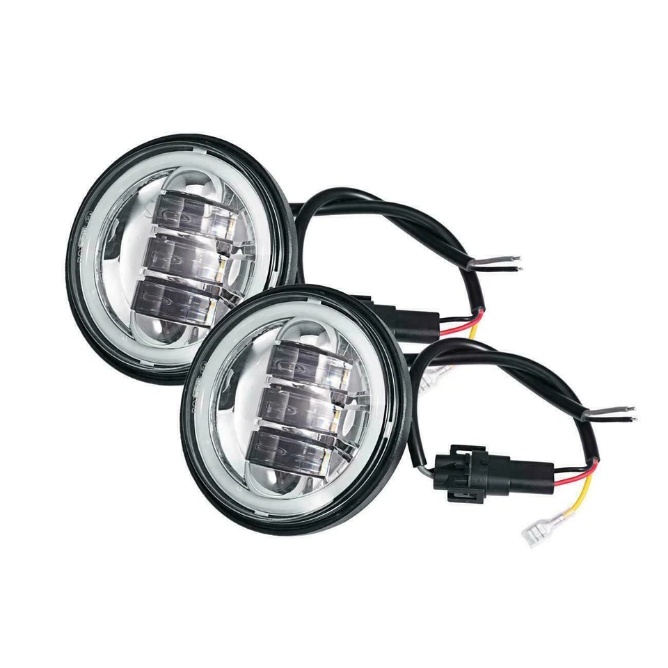 Faro LED de 7 pulgadas para Yamaha XV 1700 Road Star Silverado + luces de paso de 4,5" Foto 3 de 4