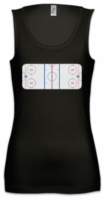 Icehockey Field Damen Tank Top Player Passion Love Addiction Hockey Game Stick