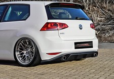 Cup Diffusor Ansatz für VW Golf 7 VII GTI GTD AB Bj. 2013 Heck Ansatz INE