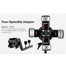 Godox S-FA Universal Four-Flash Adapter Hot Shoe Mount Adapter F/ S-Shaped Flash