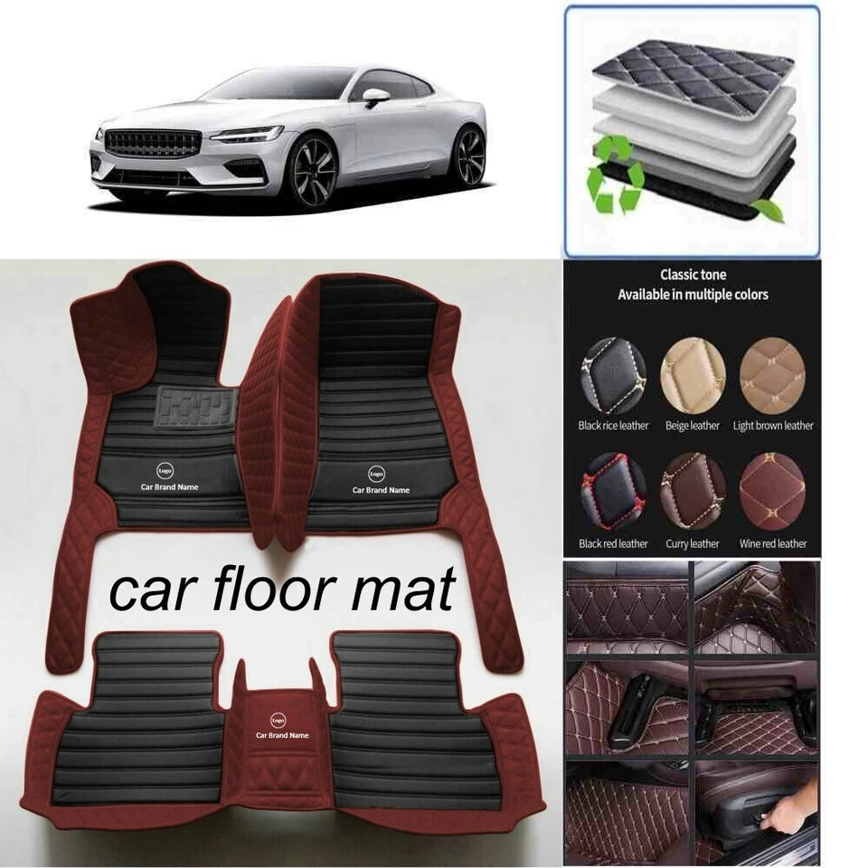 For Cadillac Models Car Floor Mats Waterproof Front Rear Carpets Rugs Auto Mats Foto 3 de 4