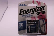 Energizer AAA 4 PACK L92SBP Ultimate Lithium Batteries, FACTORY SEALED