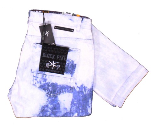 White TAPERED-FIT DENIM JEANS 