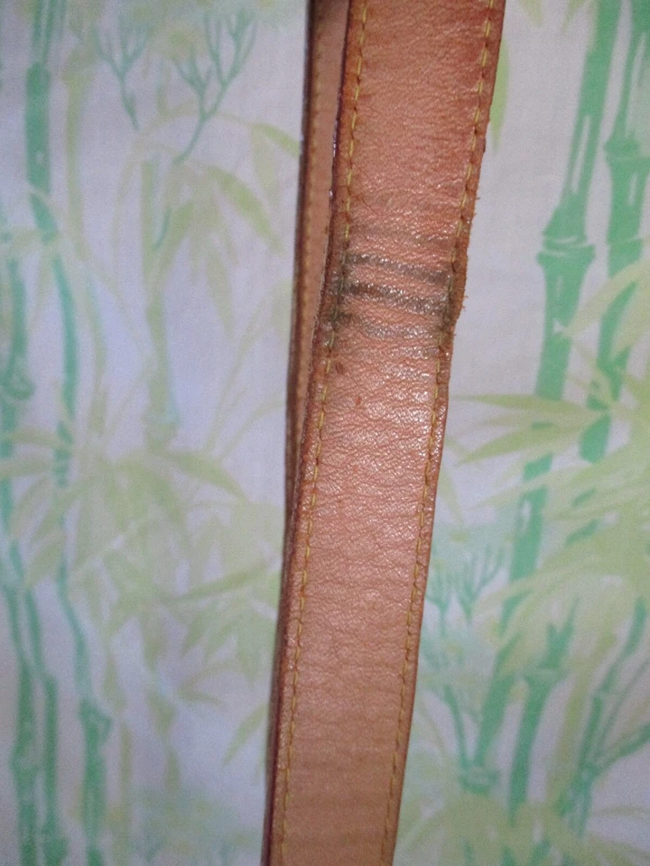 Ghurka Nessa recent beige tan suede leather slouchy crossbody bag 17 in - Image 3 of 4