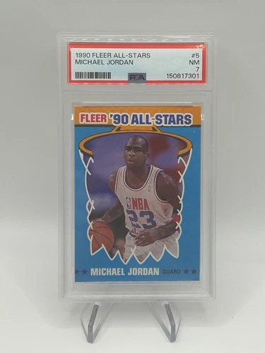 1990 Fleer All-Stars Michael Jordan #5 PSA 7