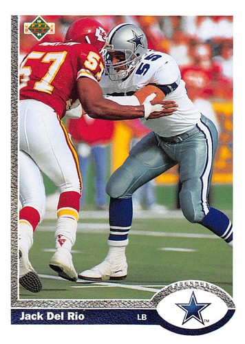 Jack Del Rio 1991 Upper Deck 426 Dallas Cowboys Football Card | eBay