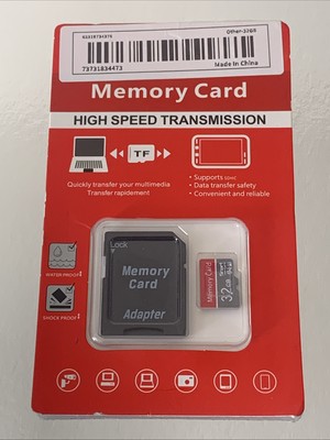 Micro SD Speicherkarte 32GB Class 10 SDXC Speicher & Adapter High Speed UK Ware