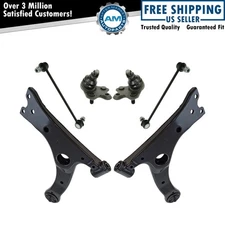 6 Piece Steering & Suspension Kit Control Arms Ball Joints Sway Bar End Links