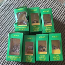 Tetley Tea Folk Houses 1995 Lyons  Set of 7 - Boxed