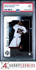 2002 LEAF CERTIFIED #146 BARRY BONDS GIANTS POP 4 PSA 9