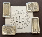 Rutland Bullion  LOT  1 Oz  X 4 - Four  Oz Total Silver Bars  .999 Silver