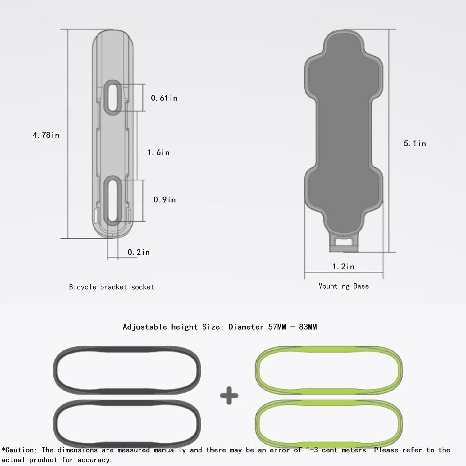 Cage, Sturdy Bike Cup Holder Rack, Bic...