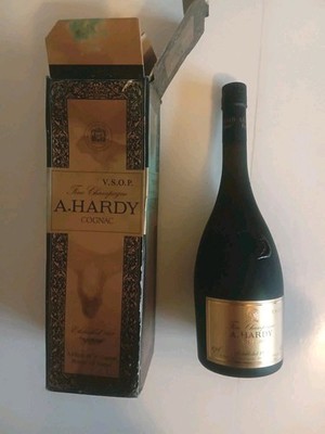 HARDY VSOP Fine Champagne Cognac - Matte Shortbread Bottle + Original Box - '' 