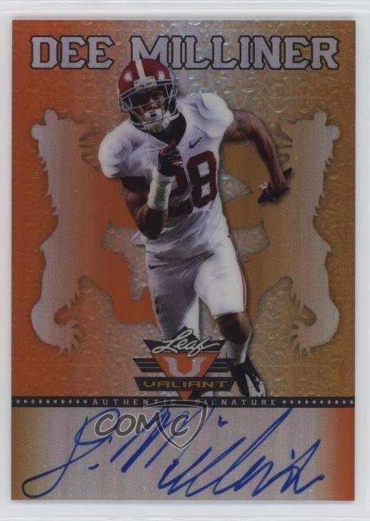 Dee Milliner Leaf Valiant #BADM1 Orange-Autograph