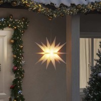 Weihnachtsstern LED Faltbar Adventsstern Leuchtstern Deko Beleuchtet vidaXL