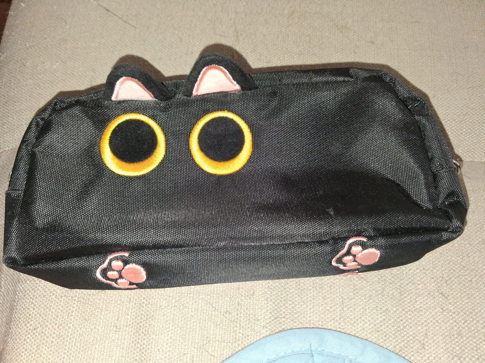 Hongdian Large Capacity Pencil Case Black Color, 3D Cat Pen Bags Pencil Pouch...