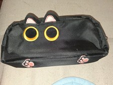 Hongdian Large Capacity Pencil Case Black Color, 3D Cat Pen Bags Pencil Pouch...