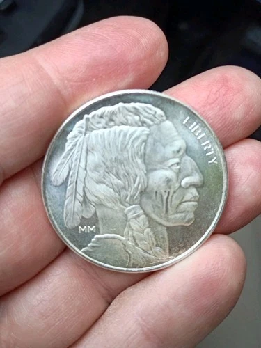 Just Listed!!! 1 Troy Oz .999 Pure Silver Round Indian Buffalo