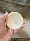 Vintage Westmoreland Almond Slag Glass Compote - Hand Painted Floral - Signed — photo 7
