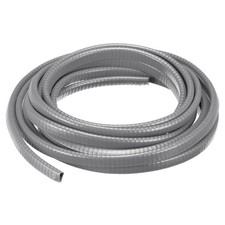 15/64"x 25/64"x 13.1ft Rubber U Channel Edge Trim Fits 1-2.5mm Edge, Gray