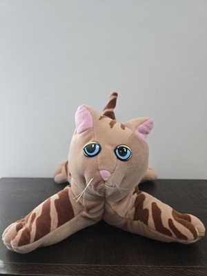 Vintage POUND PUR-R-RIES Pre-Owned Stuffed Animal Toy Brown Tabby Cat 12''