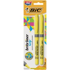 BICGBLP21YW - Brite Liner Grip Highlighter, 1 Count Pack of 1 , Yellow