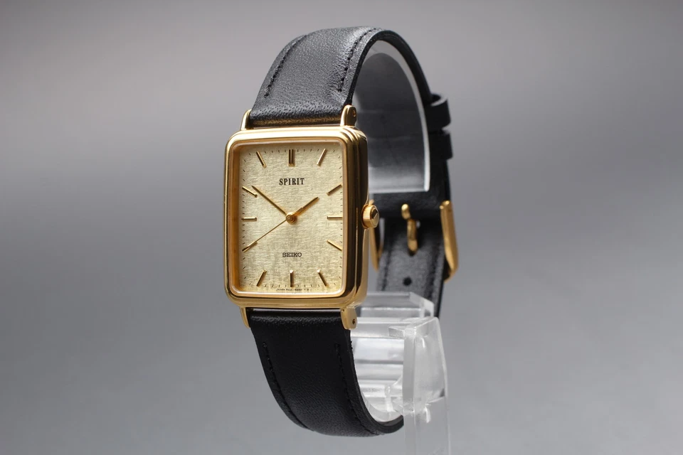 Vintage 1994 N MINT Seiko Spirit 5E21-5B50 SGP Gold Tank Quartz Mens Watch JAPAN - Image 3 of 4