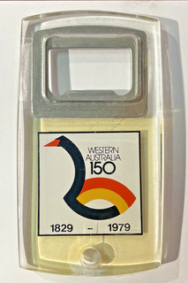 RARE VINTAGE "WESTERN AUSTRALIA 150" Commemorative Bottle Opener 1979