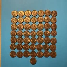 1944-S San Francisco Lincoln Wheat Cent roll - BU and Uncirculated 50 Coins