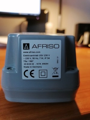 AFRISO Elektroantrieb USV 230V, ACTUATOR 3-WAY VALVE, ROTEX, DAIKIN, Weishaupt