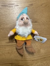 Walt Disney World Bashful Bean Bag Plush Snow White 7" Dwarfs NWT