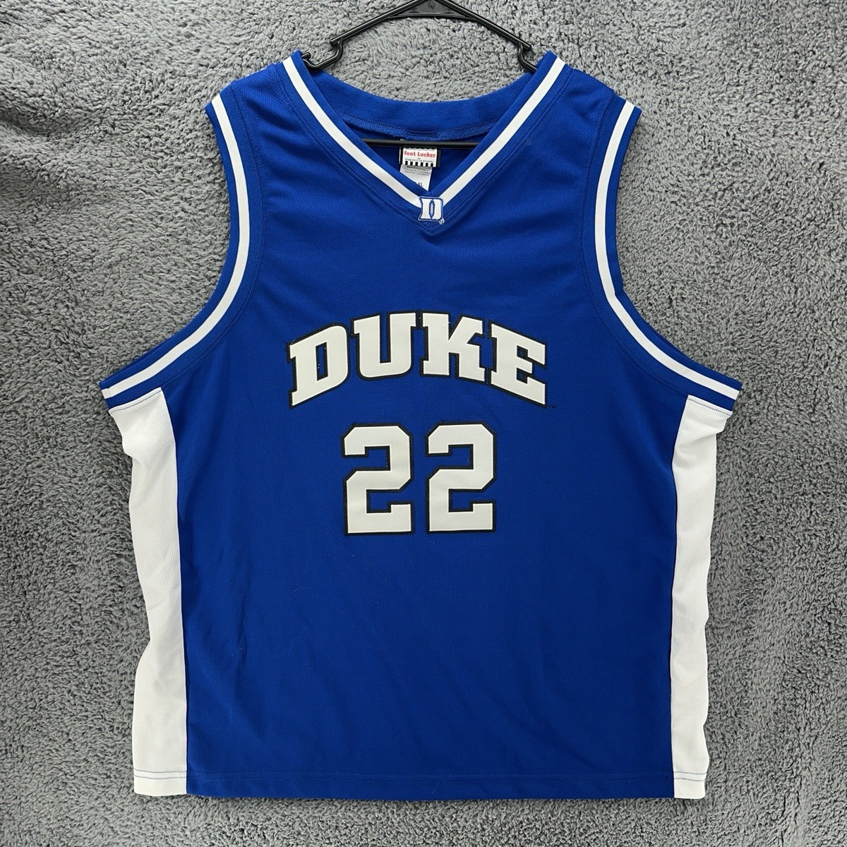 Vintage 90s DUKE Blue Devils Foot Locker Size XL Basketball Jersey #22 | eBay