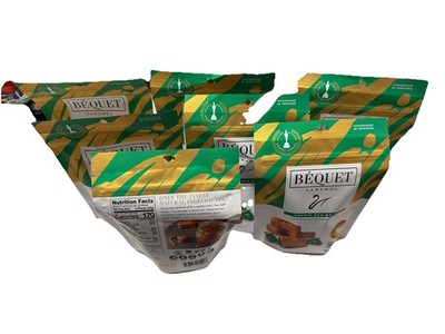 (7) Bequet Salt Sea Bequet Classic Caramel, 3.6 oz Each, Best Before 10/2026