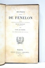 LIVRE ANCIEN FENELON OEUVRES CHOISIES EDUCATION FILLES NOTICE 1739