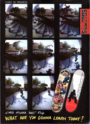 1999   SHORTY'S Chad Muska Deck Print Ad   1990s Skateboard HA.10