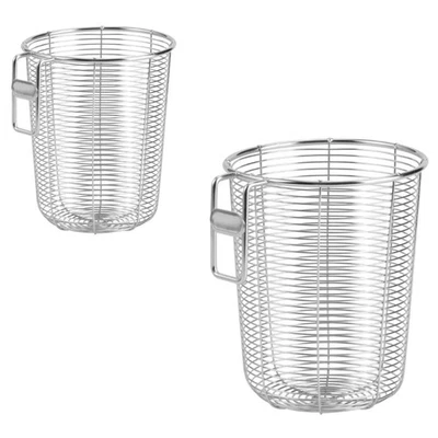 Pack of 2 Wall Mount Utensil Holder Stainless Steel Kitchen Organizers - Image 1 of 4