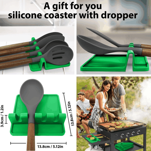 Tappetino per griglia in silicone per uso alimentare tappetino per griglia in silicone proteggere la superficie superiore - Foto 3 di 6