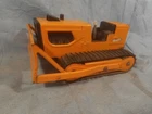 Vintage Tonka T-6 Bulldozer Yellow Pressed Steel Works Great! Made In USA Nice!