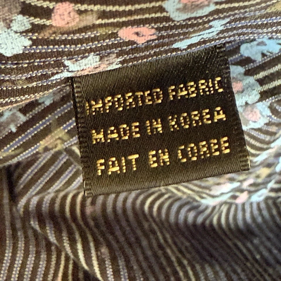 Bugatchi Uomo Shirt Mens XL Classic Fit Black Floral Button Down Long Sleeve - Image 4 of 4