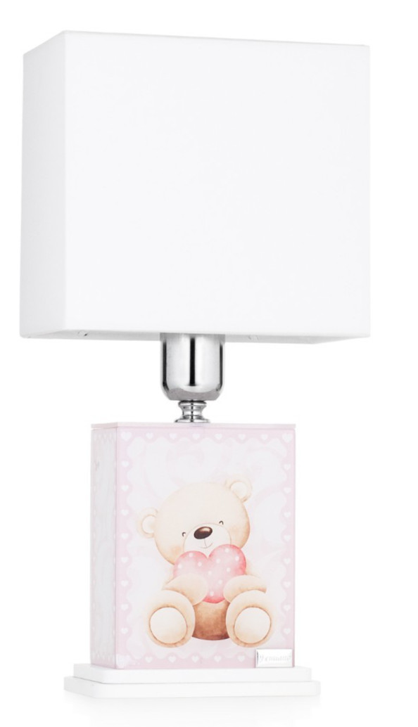 Lampada Comodino Rosa ER299/r - Offerta Abat Jour Moderna Bimba