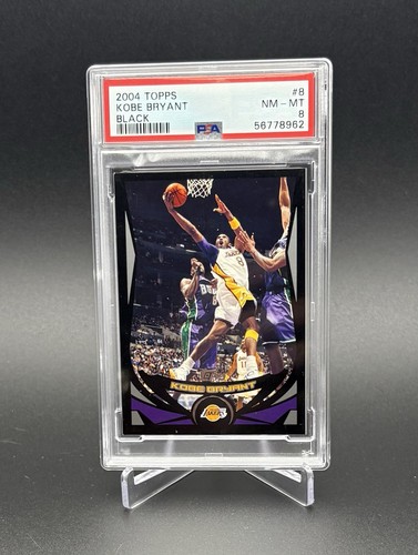 2004-05 Topps Kobe Bryant Black #8 Card #/500  PSA 8 None Higher Mamba HOF