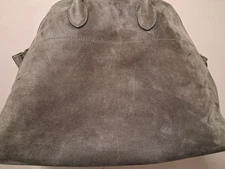 The Row Large Brown Suede Bag