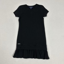 Polo Ralph Lauren Dress Ruffle Hem Girls Youth Size XL 16 Black