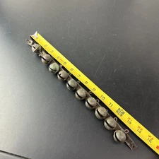 Antique String Bronze Country General Store Sleigh Carriage Harness Bells 10ct