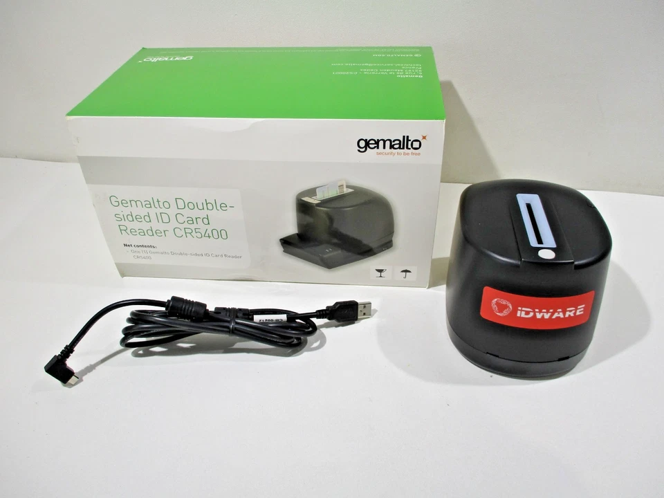 Gemalto CR5400 Ausweisleser mit USB Kabel Scannt ID