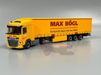 "Herpa- Daf Xg Gardinenplanen-Sattelzug \"Max BöGl\" 1:87"