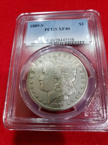 1889-S MORGAN SILVER DOLLAR  PCGS GRADED XF-40
