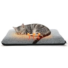 1.6'' Thick Self-Warming Cat Bed - Pet Safe Non-Electric, Washable Pet