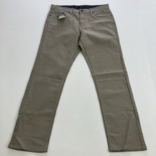 Jachs New York Men 5-Pocket Pants Straight Fit Flex Waistband Tan 32x30