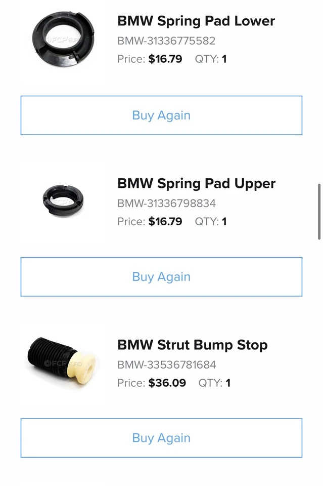 Nuevo BMW 650i/640i xDrive 2014 puntales delanteros + kit de herrajes OEM (sin resortes) Foto 2 de 4